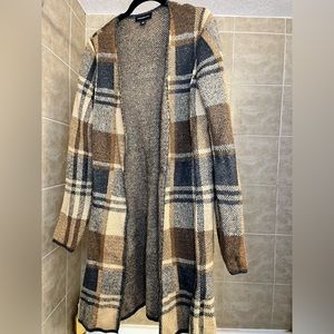 Plaid Long Sleeve Sweater